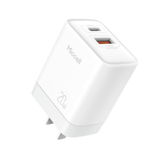 Cargador Pared USB + Tipo C Miccell T17