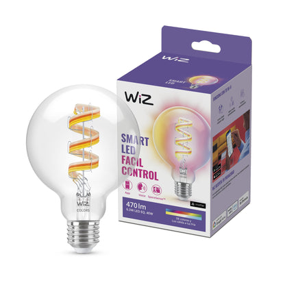 Lámpara Led Inteligente Philips Wiz 6,3W G95 E27 Blanco Y Color