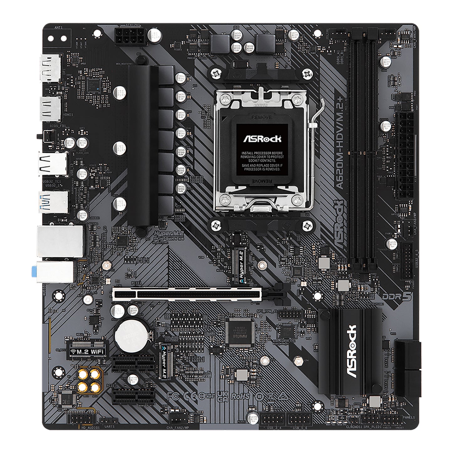 Tarjeta Madre Asrock A620M-HDV/M.2+ Socket AM5