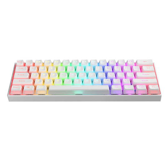 Teclado Gamer 60% Mecánico MK005 Blanco