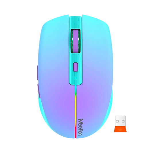 Mouse Inalámbrico Meetion BTM002 BT- WIFI Purpura