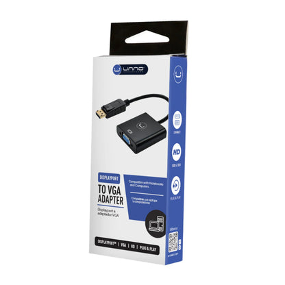 Adaptador DisplayPort Macho A Vga Hembra Unno Full Hd