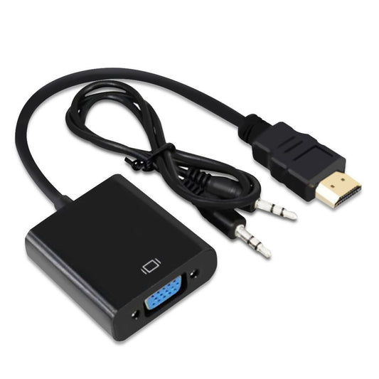 Cable Adaptador para PC HDMI Macho a VGA Macho con audio
