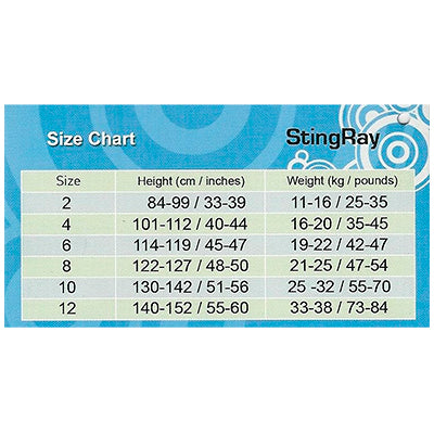 Traje Neopreno Stingray Hp Core Aqua Sphere Niño 10