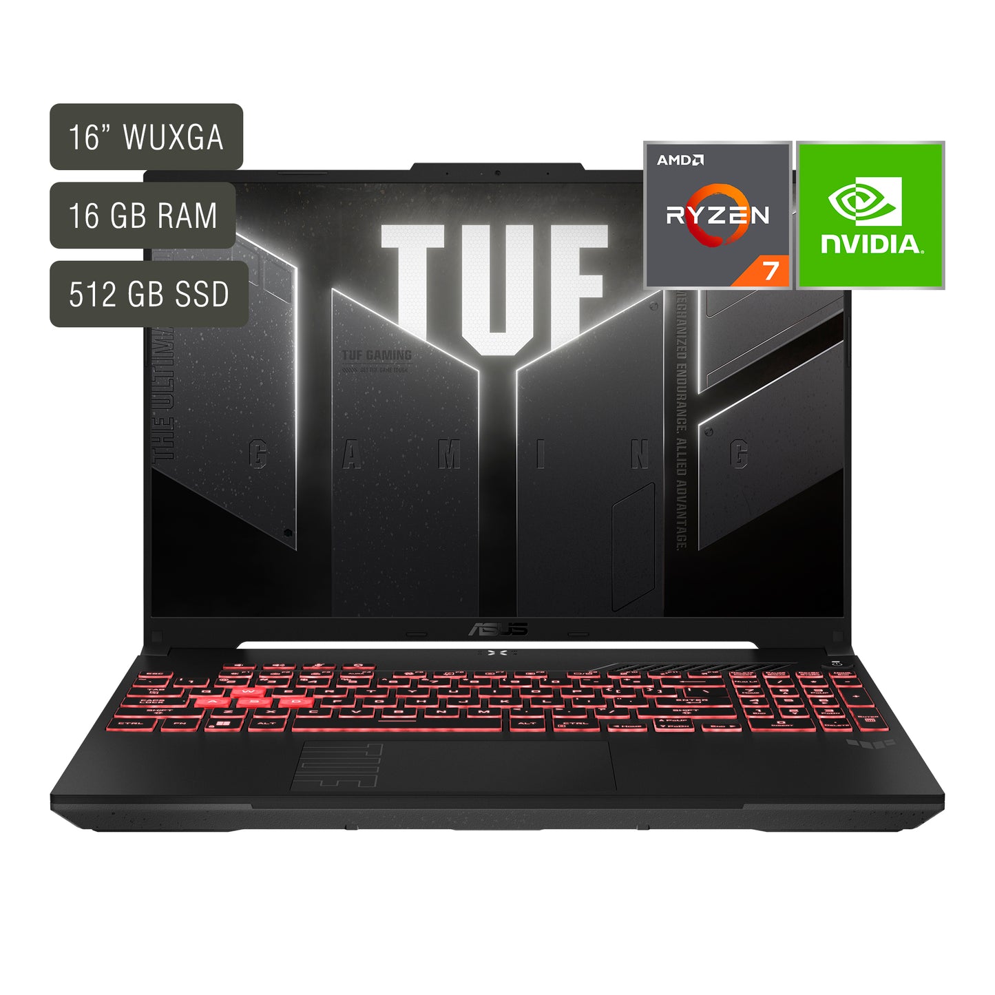 Notebook Gamer Asus Tuf 16'' Ryzen 7 16gb 512gb Win11 Rtx4050