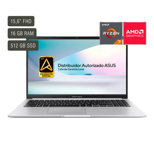 Notebook Asus Vivobook 15,6'' Ryzen 7 16gb 512gb Win11