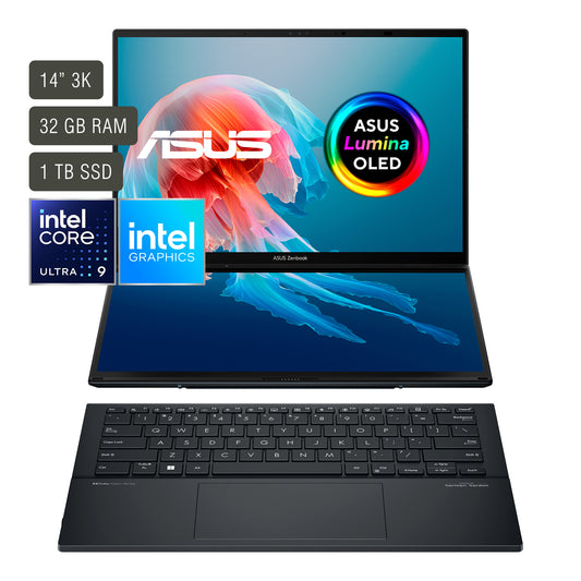 Notebook Asus Zenbook 14''+14'' Táctil Oled Core Ultra 9 32gb 1tb W11