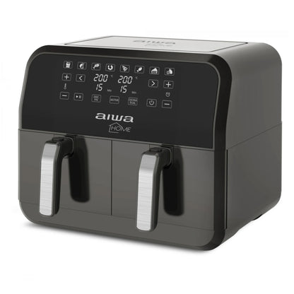 Freidora Sin Aceite Aiwa Haft8003 200°c 8L Dos Canastos