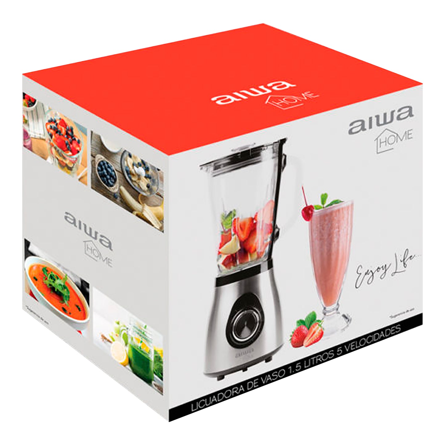Licuadora Aiwa Awld9702a 500w 5 Vel 1,5l