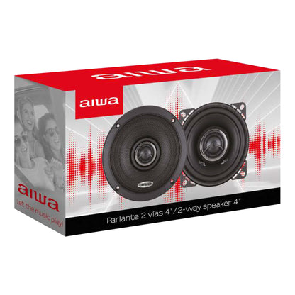 Parlante de 2 Vías 4'' Para Auto Aiwa Aws1065p 80w