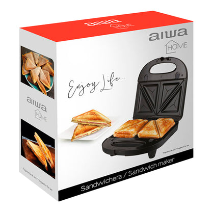 Sandwichera Aiwa Awsd5000 700w 200°c 2 Panes