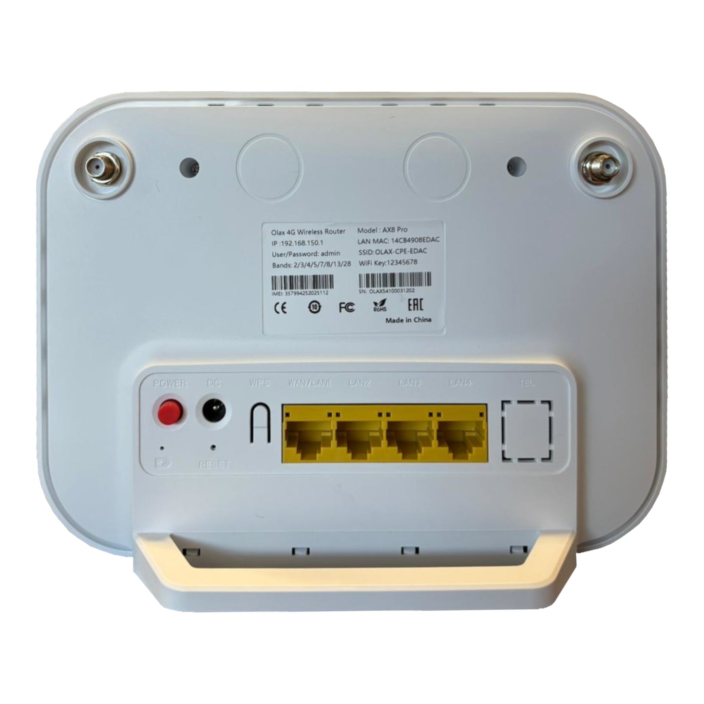 Router Portátil 4g Wifi Olax Ax8 Pro 150/50Mbps 5000mAh