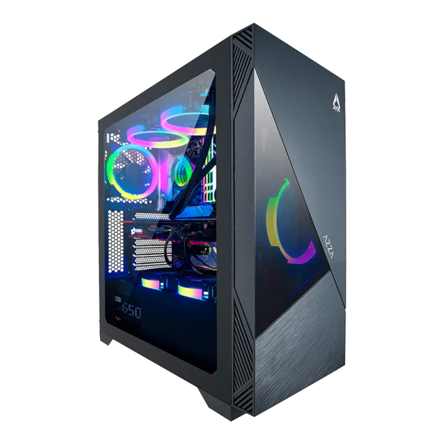 Gabinete Compacto Azza Eclipse Csaz-440 Ventana Vidrio Templado