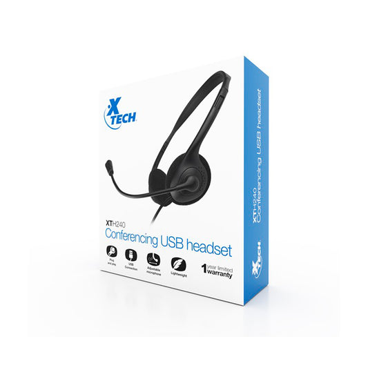 Auricular de PC para Conferencia  USB X Tech H240