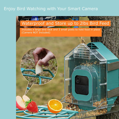 Comedero Para Pájaros Con Estuche Para Cámara