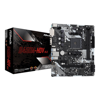 Tarjeta Madre Asrock B450M-HDV R4.0 Socket AM4