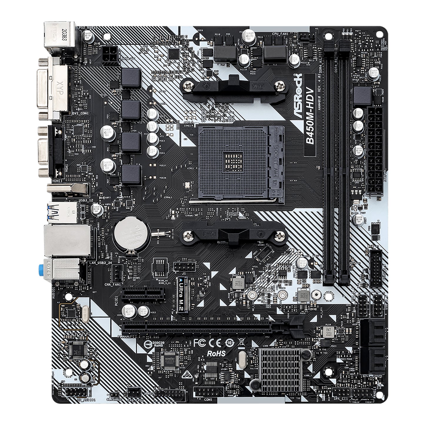 Tarjeta Madre Asrock B450M-HDV R4.0 Socket AM4
