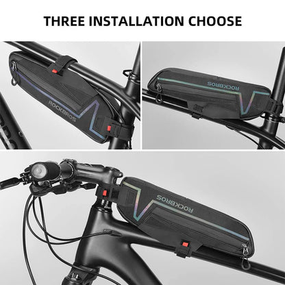 Bolso Para Bicicleta Rockbros Prueba Agua Reflectante