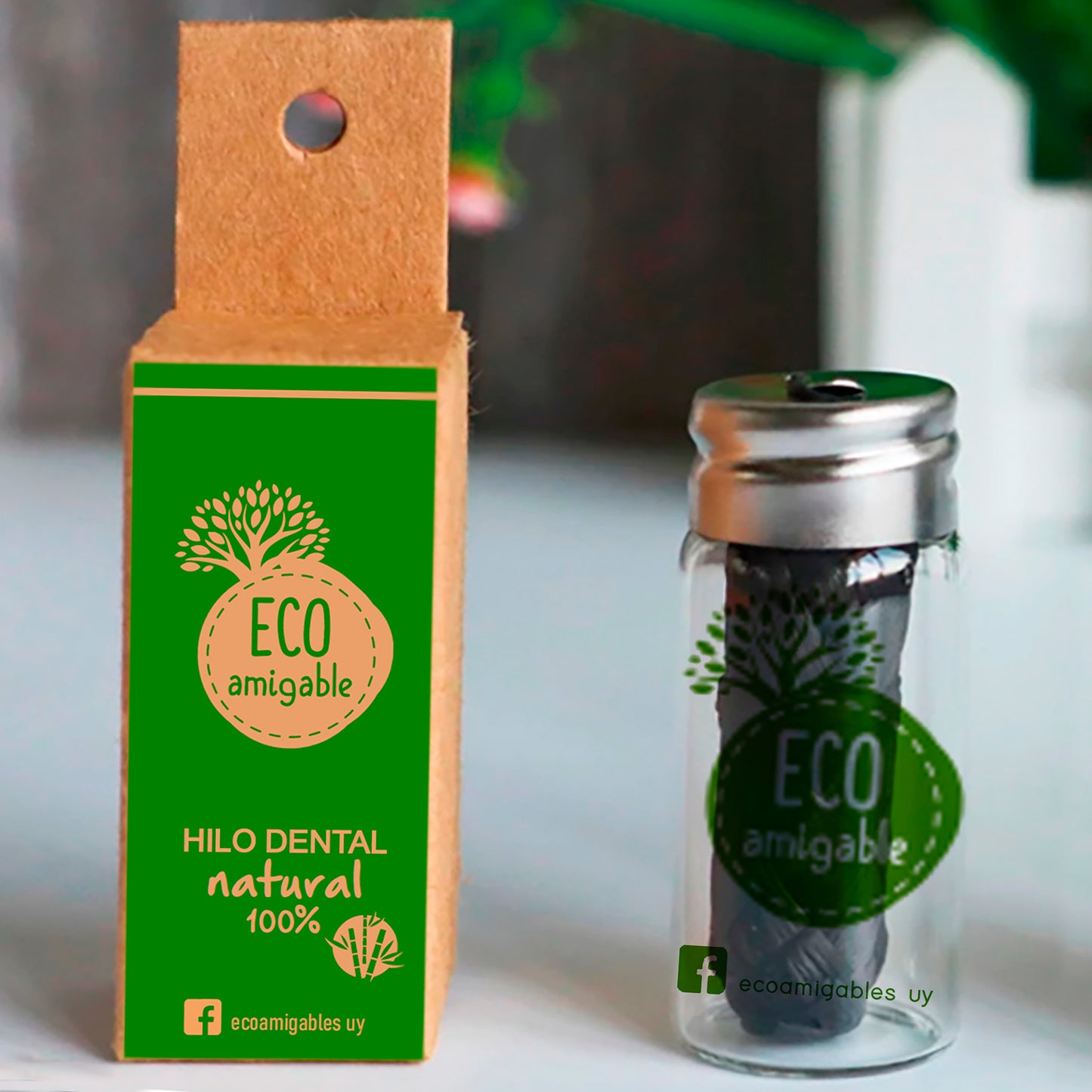 Hilo Dental Ecológico De Carbón De Bambú 30m