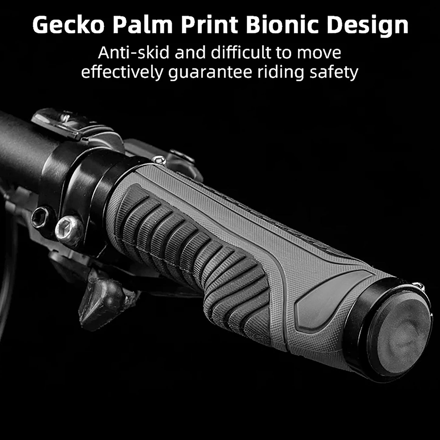 Puños Para Bicicleta Ergonómicos Rockbros Negro