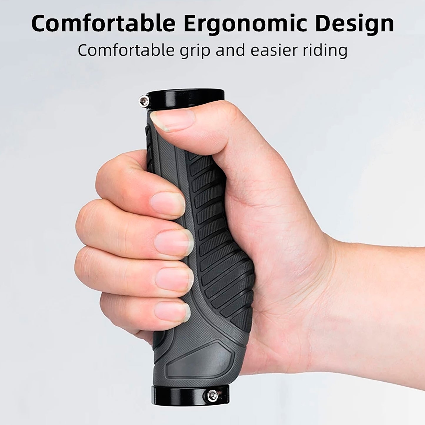 Puños Para Bicicleta Ergonómicos Rockbros Negro