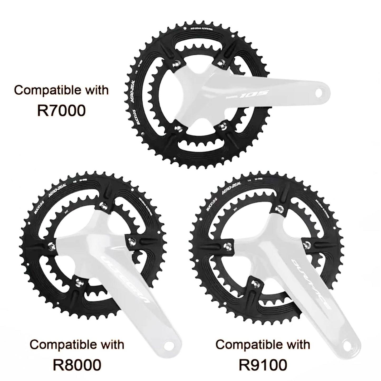 Plato Para Cadena De Bicicleta Bucklos 53-39t 10/11/12V