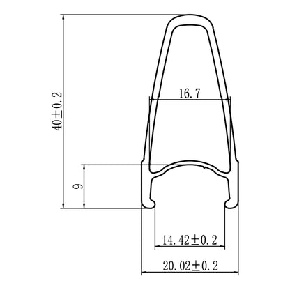 Par De Ruedas De Aluminio Bucklos 40mm 24 Rayos