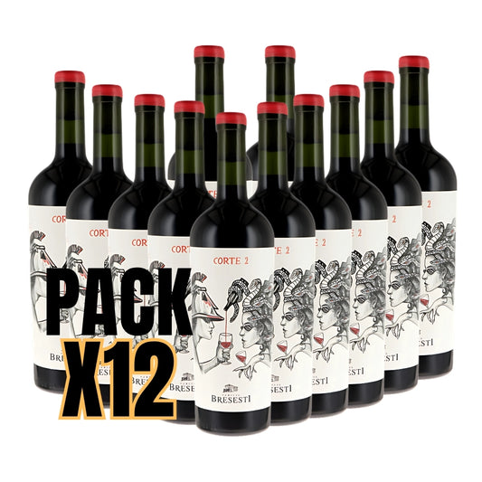 Pack vinos blend Bresesti corte 2 x 12 Botellas 750cc