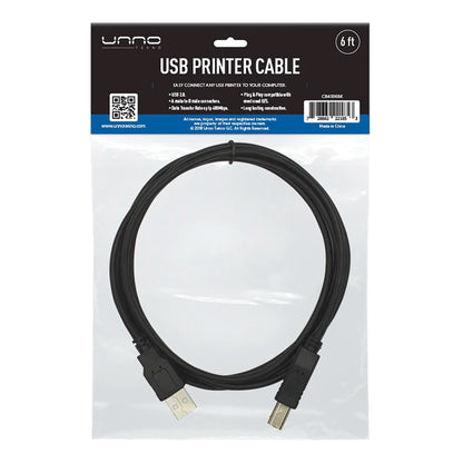 Cable Usb Para Impresora Unno 480Mbps 1,8m