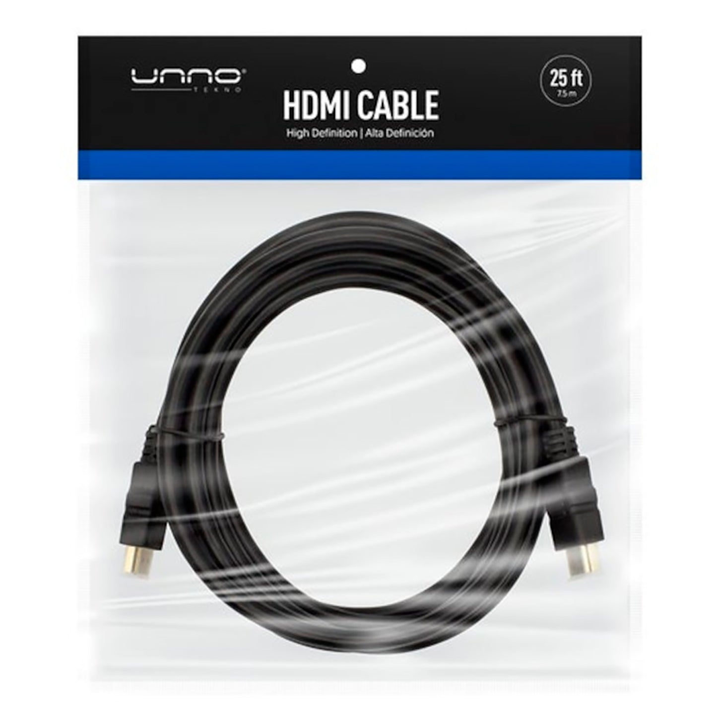 Cable Hdmi 1.4 Unno Cb4125bk Soporta 1080p 7,5m