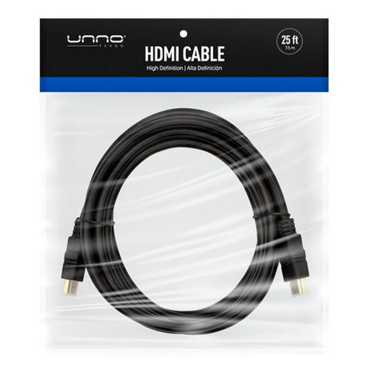 Cable Hdmi 1.4 Unno Cb4125bk Soporta 1080p 7,5m