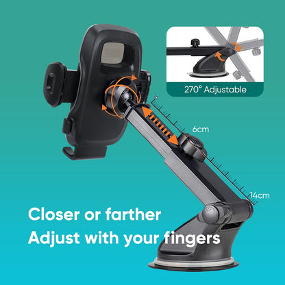 Soporte para auto Miccell con ventosa y agarre pinza