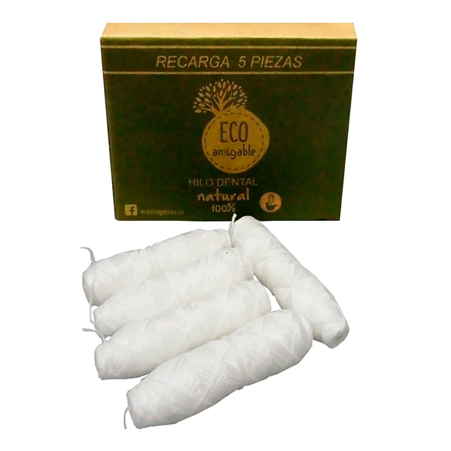 Recarga Hilo Dental Ecológico De Maíz 5u