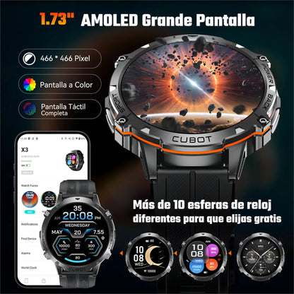 Reloj Inteligente Cubot X3 1atm 1,73" Bluetooth