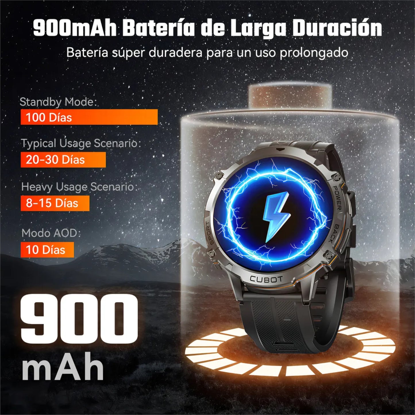 Reloj Inteligente Cubot X3 1atm 1,73" Bluetooth