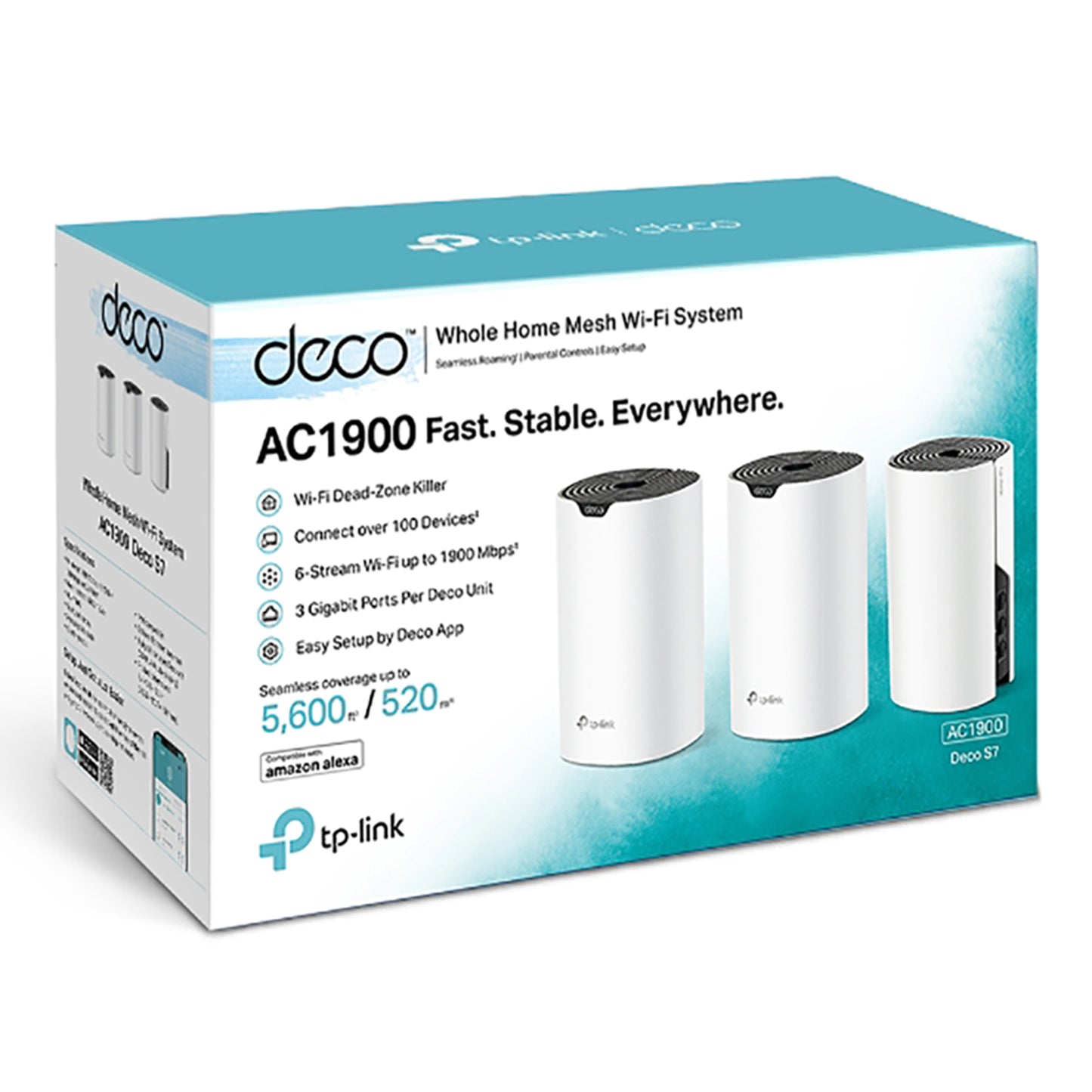 Access Point Tp-Link Deco S7 2,4ghz/5ghz Ac1900 Pack x3