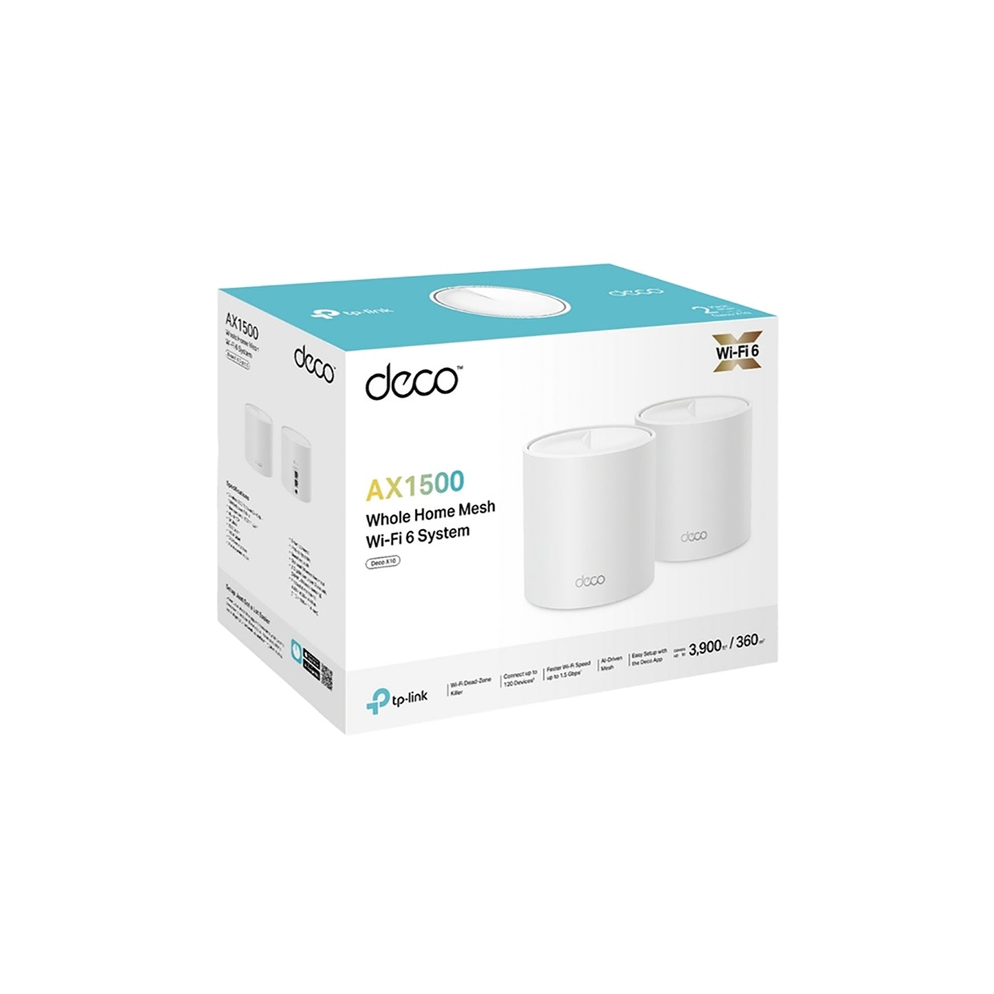Access Point Tp-Link Deco X10 2,4ghz/5ghz Ax1500 Pack x2
