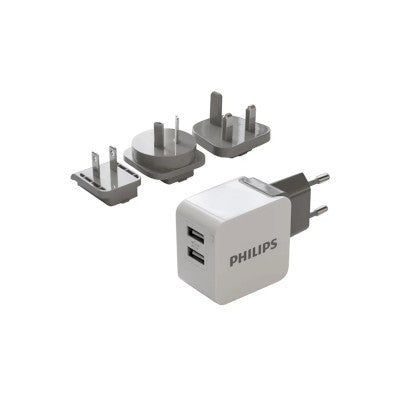 Cargador De Pared Philips Dlp2220/10 2USB 15,5w