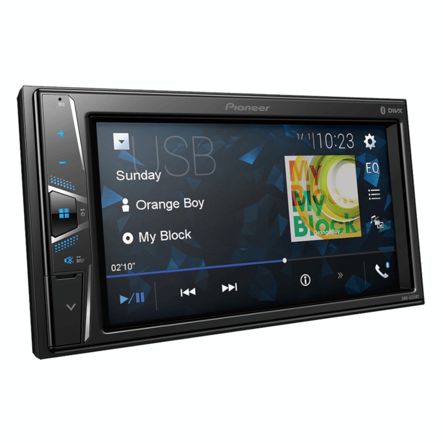 Radio Para Auto Pioneer Dmh-g225bt Con Pantalla Táctil 6,2" Bluetooth