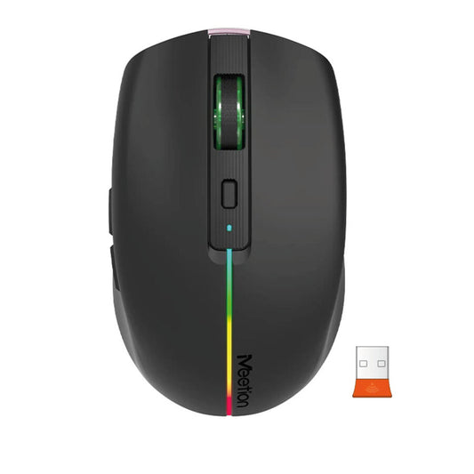 Mouse Inalámbrico Meetion BTM002 BT-WIFI Negro