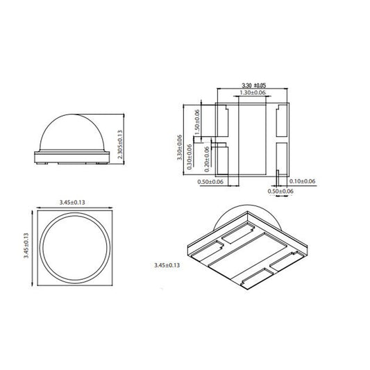 Chip Luz Led Edison Color Rojo
