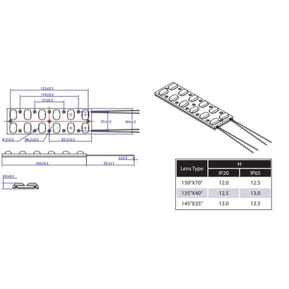 Módulo de luz Led 24 Led 12w