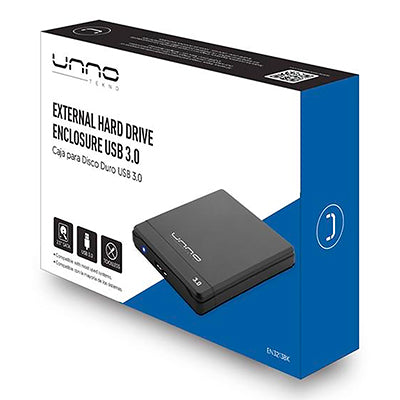 Carcasa Unno Para Disco Duro Sólido de 2.5"