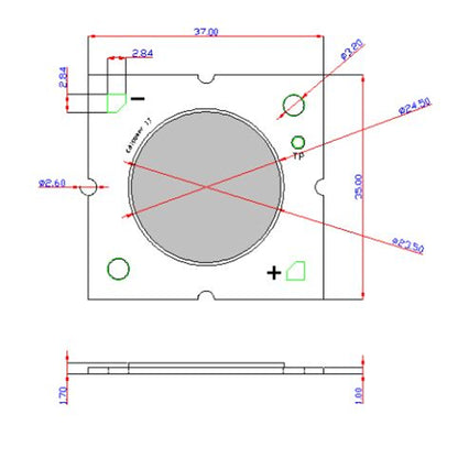 Chip de Led Edison 35W