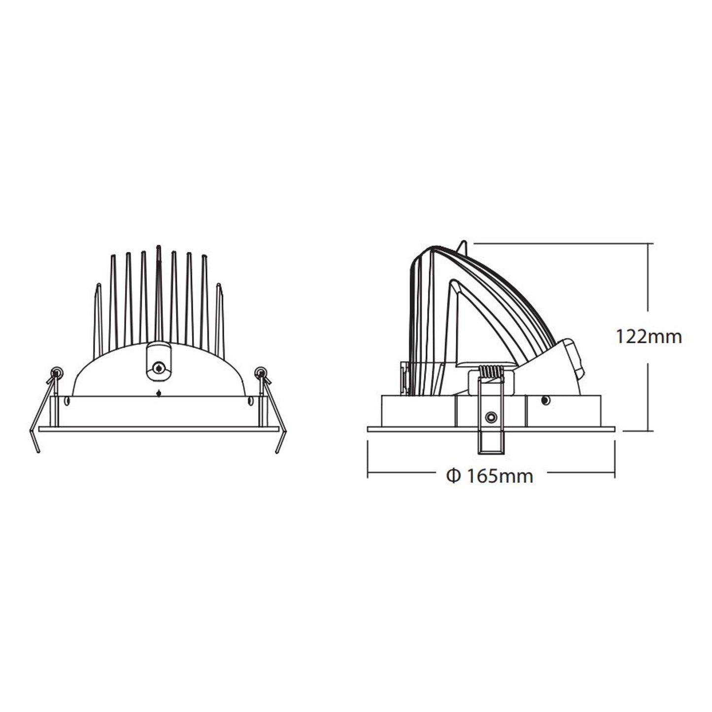 Lámpara Led Ledion Embutir 10w 4000k Dimerizable Chip Hr