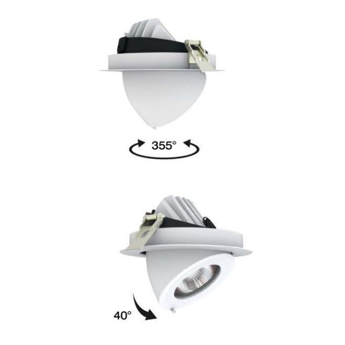 Lámpara Led Ledion Embutir 10w 4000k Dimerizable Chip Hr