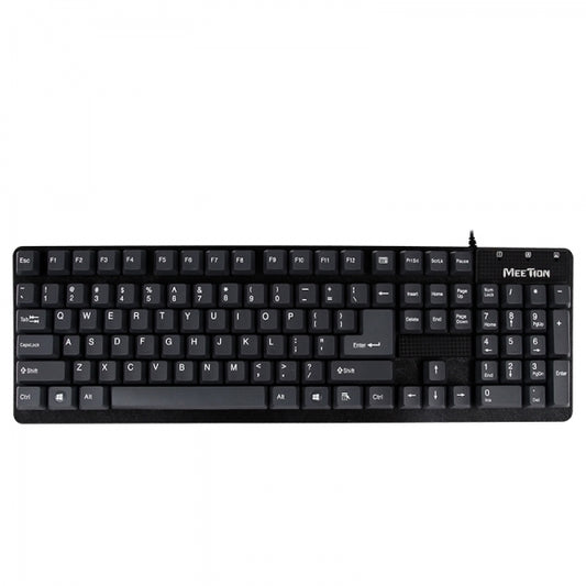 Teclado Meetion USB K202 Impermeable Negro