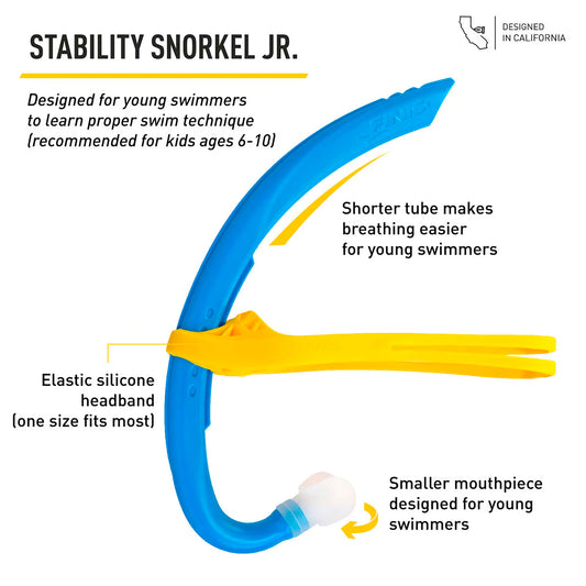 Esnórquel Para Niño Finis Stability Snorkel Jr