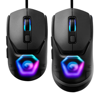Mouse Gamer Marvo 12000dpi RGB Puños Intercambiables