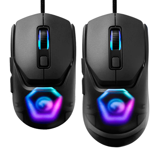 Mouse Gamer Marvo 12000dpi RGB Puños Intercambiables